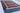 Gabbeh wool area rug 7x11 blue red beige tribal geometric design
