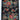Sultani wool area rug 6x8 black blue red tribal geometric design