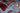 Shawl wool area rug 7x10 red blue tribal geometric design