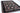 Sultani wool area rug 6x8 Black tribal geometric rug design