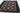 Sultani wool area rug 6x8 Black tribal geometric rug design