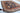 Kazak wool area rug 7x10 blue red tribal geometric design