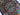 Silk Medallion wool area rug 4x6 black blue multicolor tribal geometric design