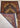 Medallion wool area rug 4x6 navy blue tribal geometric design