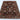 Sultani wool area rug 5x6 dark brown tribal geometric design