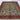 Oriental wool area rug 8x10 red green beige tribal geometric design