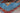Shawl wool area rug 4x6 Blue Red tribal geometric design