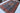 Heriz wool area rug 9x13 Blue Red tribal geometric design