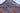 Shawl wool area rug 8x11 red blue gold tribal geometric design