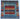 Gabbeh wool area rug 9x9 Blue Red tribal geometric design