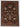 Sultani wool area rug 5x6 dark brown tribal geometric design
