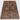 Sultani wool area rug 3x4 brown tribal geometric design
