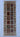 Tribal Runner wool area rug 3x6 blue tribal geometric design