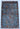 Pazyryk wool area rug 3x3 blue tribal geometric design