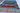 Gabbeh wool area rug 7x9 blue, red, multicolor tribal geometric design