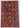 Waziri wool area rug 6x10 red tribal geometric design