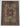 Mamluk 6x8 teal wool area rug with tribal geometric rug design