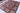 Mamluk 8x10 red blue wool area rug with tribal geometric rug design