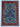 Tree of Life wool area rug 4x5 blue red ivory tribal geometric design
