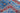 Tree of Life wool area rug 4x5 blue red ivory tribal geometric design