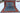 Tree of Life wool area rug 4x5 blue red ivory tribal geometric design