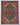 Heriz wool area rug 5x7 blue red ivory tribal geometric design