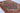 Heriz wool area rug 5x7 blue red ivory tribal geometric design