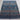Tribal wool area rug 4x6 Blue tribal geometric rug design