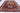 Mamluk wool area rug 6x8 Red tribal geometric rug design