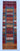 Sultani wool area rug 3x10 red blue tribal geometric design