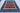 Gabbeh wool area rug 7x11 blue red beige tribal geometric design