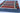 Gabbeh wool area rug 7x11 blue red beige tribal geometric design