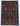 Sultani wool area rug 7x10 dark brown tribal geometric design