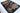 Sultani wool area rug 6x8 black blue red tribal geometric design