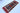 Gabbeh wool area rug 3x7 Blue tribal geometric design