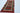 Sultani wool area rug 3x9 red blue tribal geometric design