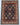 Kazak wool area rug 7x10 blue red tribal geometric design