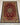 Tribal wool area rug 4x6 red ivory tribal geometric design