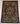 Silk Medallion wool area rug 4x6 black blue multicolor tribal geometric design