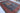 Heriz wool area rug 9x13 Blue Red tribal geometric design