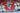 Heriz wool area rug 9x13 Blue Red tribal geometric design
