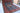 Heriz wool area rug 9x13 Blue Red tribal geometric design