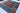 Gabbeh wool area rug 9x9 Blue Red tribal geometric design