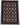 Sultani wool area rug 7x10 black tribal geometric design