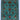 Mamluk wool area rug 4x5 teal tribal geometric design