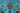 Mamluk wool area rug 4x5 teal tribal geometric design