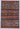Khorjin wool area rug 3x4 blue, red, multicolor tribal geometric design