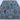Tribal wool area rug 7x10 blue, red, green tribal geometric design