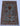 Sultani wool area rug 3x5 blue tribal geometric design