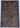 Chobi wool area rug 6x9 blue, red, neutral tribal geometric design
